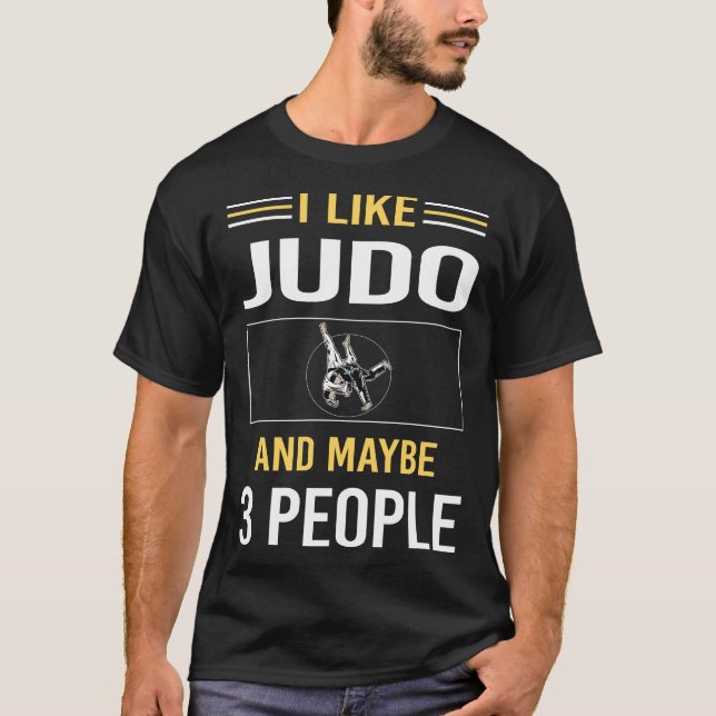 Camiseta Tal vez 3 Personas Judo (Anverso)