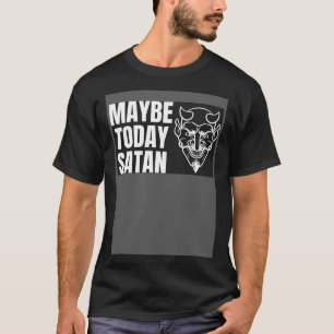 Camiseta Tal Vez Hoy Satan Halloween Traje De Diablo Guapo