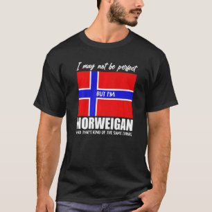 Camiseta Tal Vez No Sea Perfecto Pero Soy Noruega