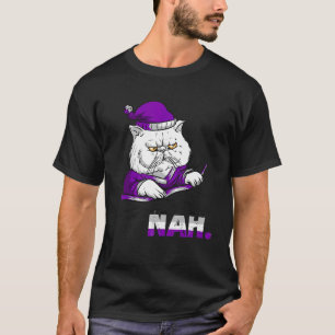 Camiseta Tal Vez Nunca Nah Asexualidad Ace Lgbqa Gato Enoja