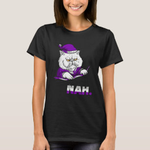 Camiseta Tal Vez Nunca Nah Asexualidad Ace Lgbqa Gato Enoja