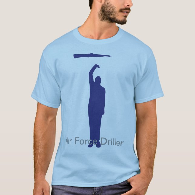 Camiseta Taladradora T de la fuerza aérea (Anverso)