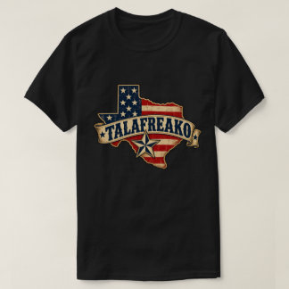 Camiseta TALAFREAKO Bandera Americana Vintage de Texas Retr