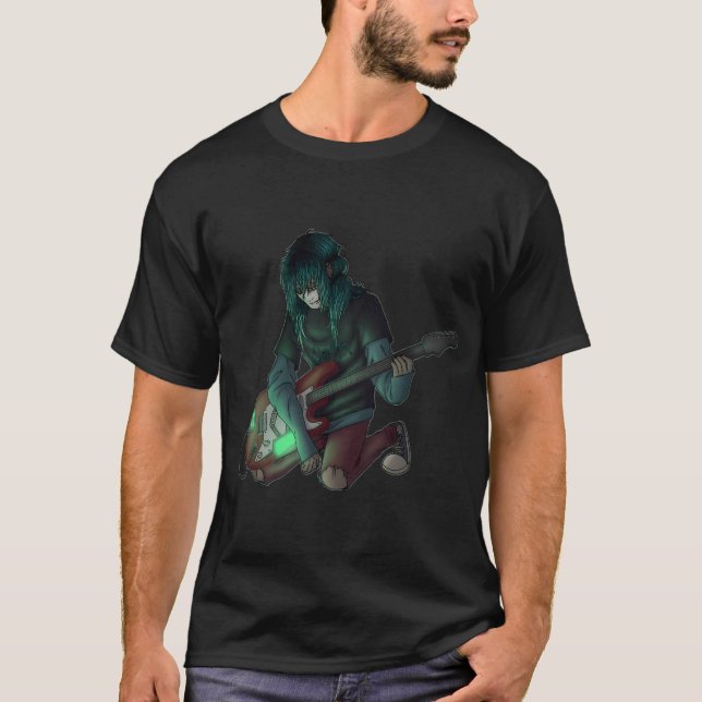 CAMISETA TALASA DIOSA DEL MAR CON DRAGÓN SERPIENTE , DELFIN (Anverso)
