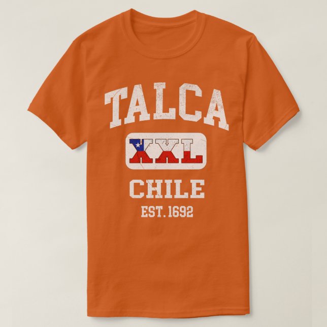 Camiseta Talca Chile XXL Diseño atlético 1 (Diseño del anverso)