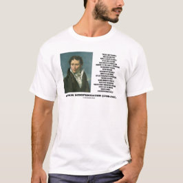 Camiseta Talento de Arthur Schopenhauer contra cita del