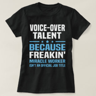 Camiseta Talento de voz sobre
