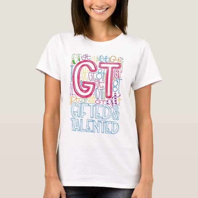 Camiseta Talentoso talentoso talento de escuela de enseñanz (Anverso)