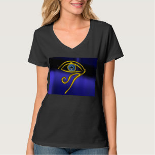 CAMISETA TALISMAN AZUL / ORO HORUS OJO