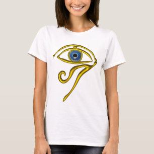 CAMISETA TALISMAN AZUL / ORO HORUS OJO