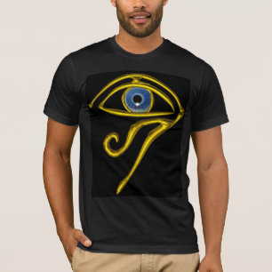 CAMISETA TALISMAN AZUL / ORO HORUS OJO