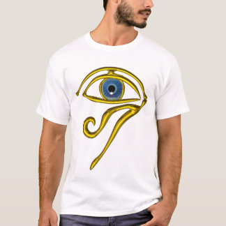 CAMISETA TALISMAN AZUL / ORO HORUS OJO