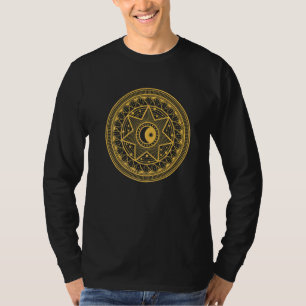 Camiseta Talismán Tribal Esotérico Oculto Tarot Sol y Luna