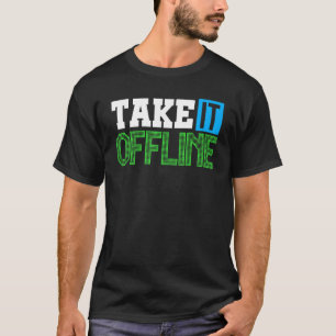 Camiseta Talk Offline Scrum Agile Project Management Pm Coa