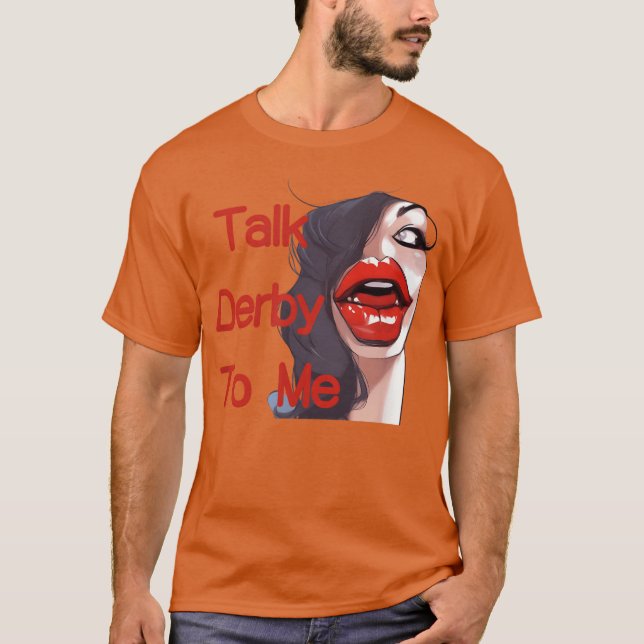 Camiseta TalkDerbyFunnyHorseRacing chica (Anverso)