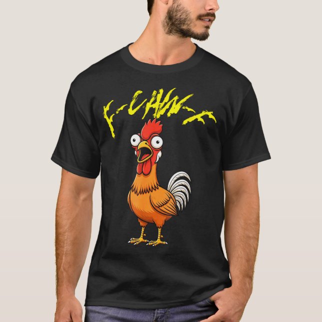 Camiseta Talking Funny Chicken  (Anverso)