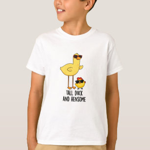 Camiseta Tall Duck Y Hensome Funsome Animal Pun