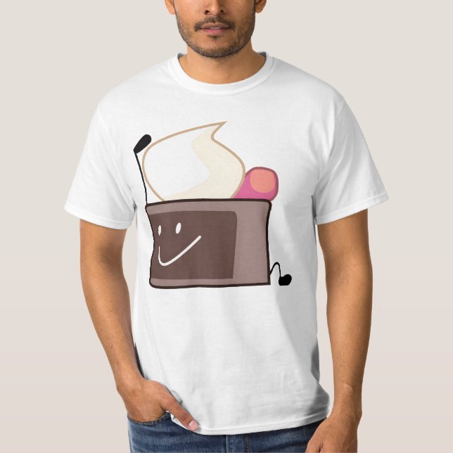 Camiseta " Talla de chocolate - pastel de bfb" (Anverso)