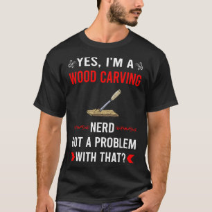 Camiseta Talla de madera con problemas de tallado de madera