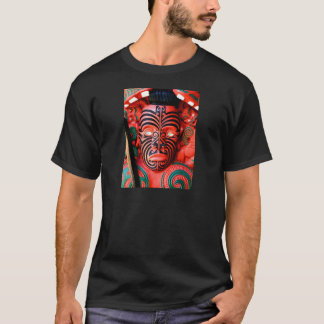 Camiseta Talla de madera de un guerrero maorí, Nueva