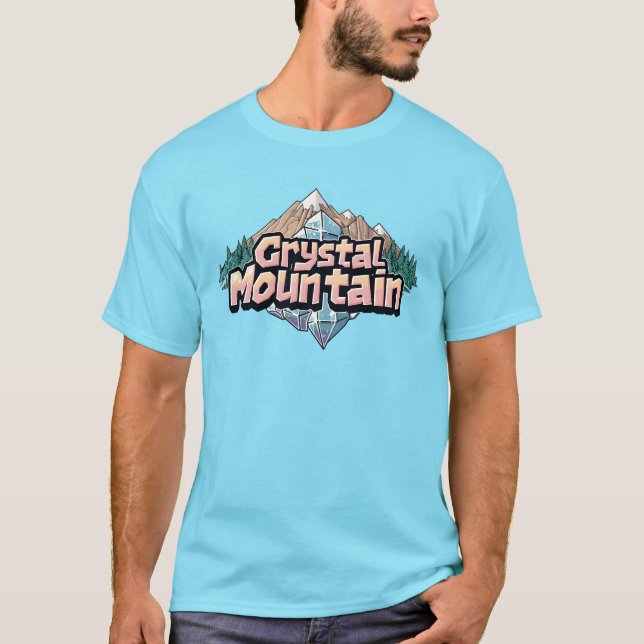 Camiseta tallar las laderas de la montaña Crystal (Anverso)