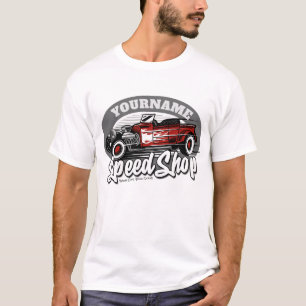 Camiseta Taller de carretera Rockabilly personalizado con N