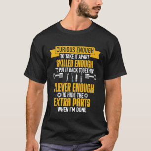 Camiseta Taller de Garaje Automóvil Mecánico Automático Cur