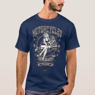 Camiseta Taller de garaje de motocicletas PinUp