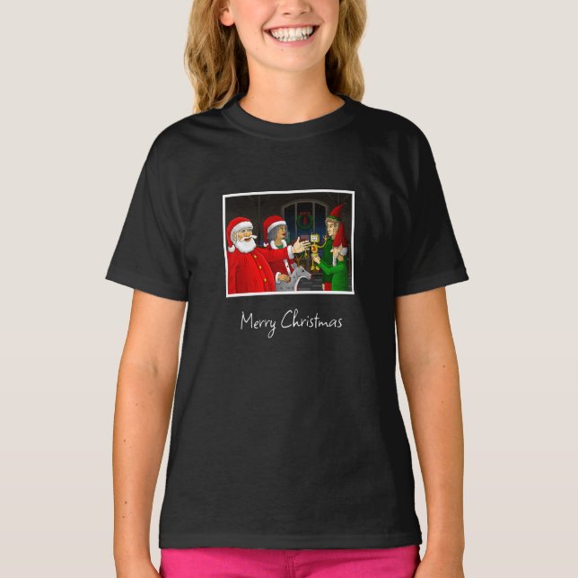 Camiseta Taller de Juguetes de Santa (Anverso)