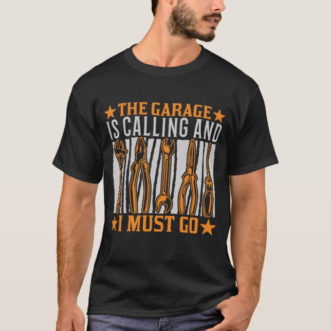 Camiseta Taller de Mecánica del Coche Saying Car Mechatroni (Anverso)