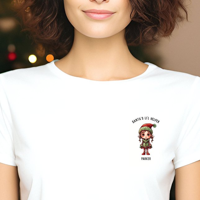 Camiseta Taller de Santa Claus Pequeña ayudante personal (Santa's Workshop elf helper t-shit)