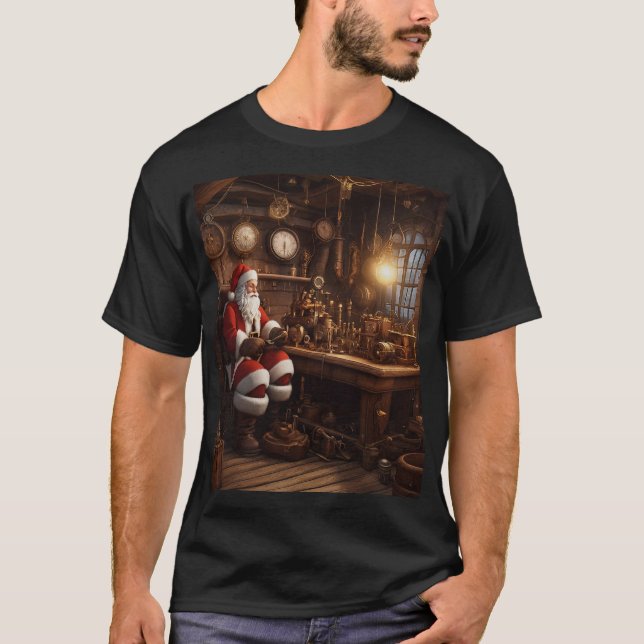 Camiseta Taller de Steampunk de Santa (Anverso)