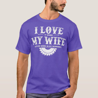 Camiseta Taller divertido de madera Carpintero gráfico Homb