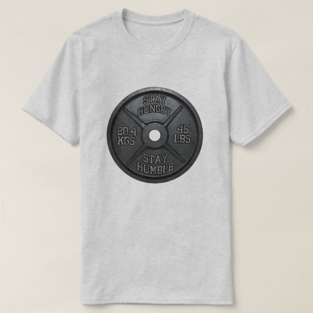 Camiseta Taller - Mantente hambriento, mantente humilde - B (Diseño del anverso)