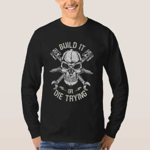 Camiseta Taller mecánico llave personalizada Construir coch