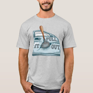 Camiseta Taller sobre el coche de palizas de panel