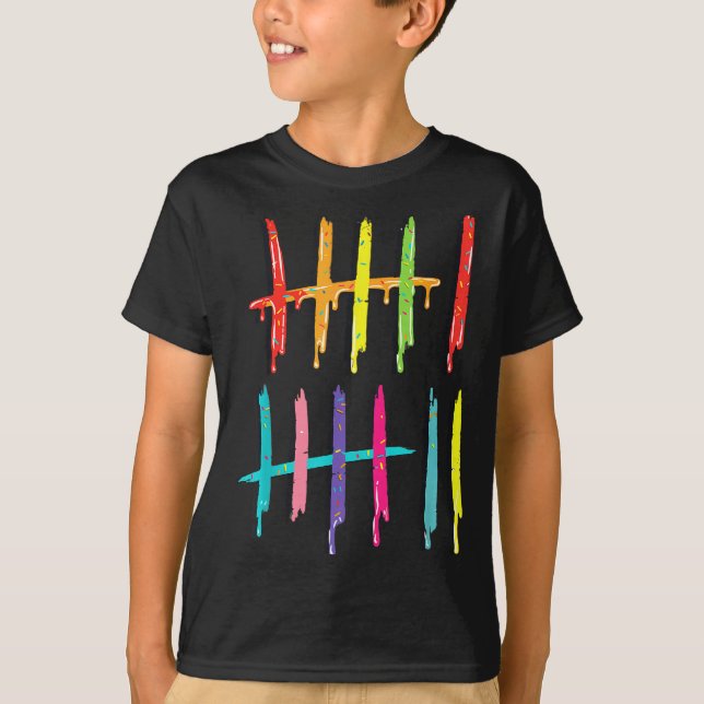 Camiseta Tally Marks 6 7 Numbers Funny Six Seven 67 Meme Ge (Anverso)