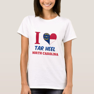 Camiseta Talón del alquitrán, Carolina del Norte