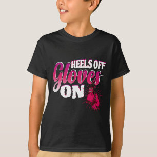 Camiseta Talones Fuera Guantes Puesto Regalo Divertido de B