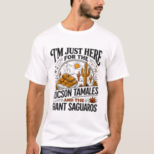 Camiseta Tamalas de Tucson y cactos saguaro gigantes del de