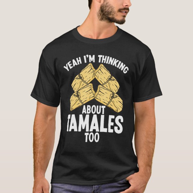 Camiseta Tamales haciendo pollo mexicano-americano Tamale H (Anverso)