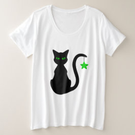 Camiseta tamaño Cat Plus negro