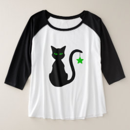 Camiseta tamaño Cat Plus negro