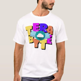 Camiseta Tamaño de almacenamiento de datos en Terabyte 