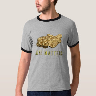 Camiseta Tamaño de la pepita de oro que prospecta las