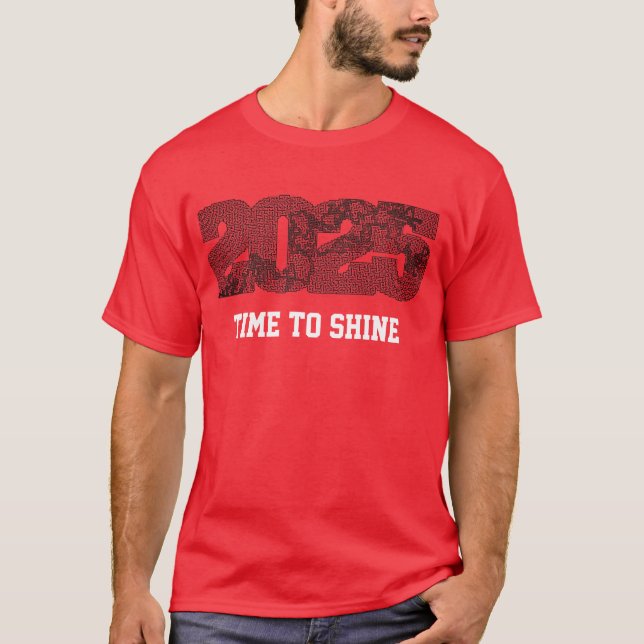 Camiseta Tamaño del calendario 2025 (Anverso)