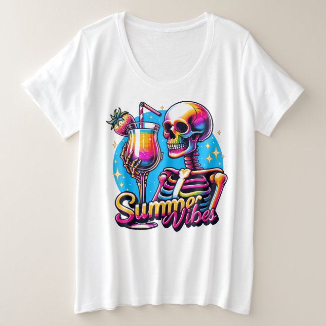 Camiseta tamaño más (Anverso del diseño)