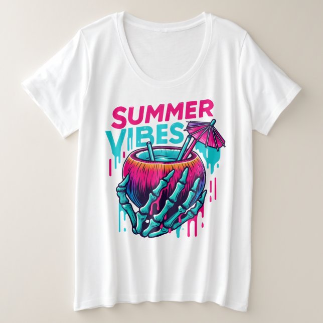 Camiseta tamaño más (Anverso del diseño)