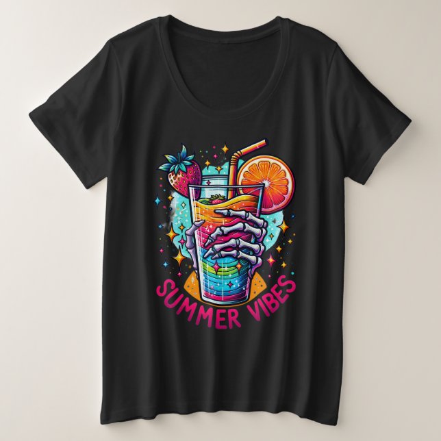 Camiseta tamaño más (Anverso del diseño)