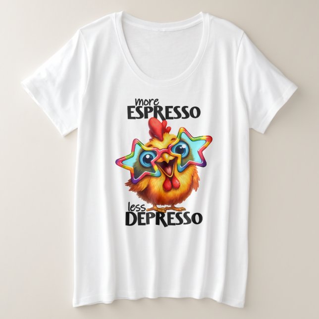 Camiseta tamaño más (Anverso del diseño)